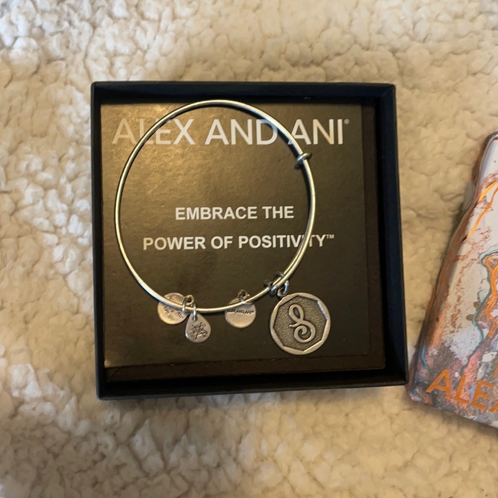 Alex and Ani Silver Bracelet Initial S Bracelet